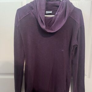 Columbia Women's Deep Purple Cowl Neck Sweater